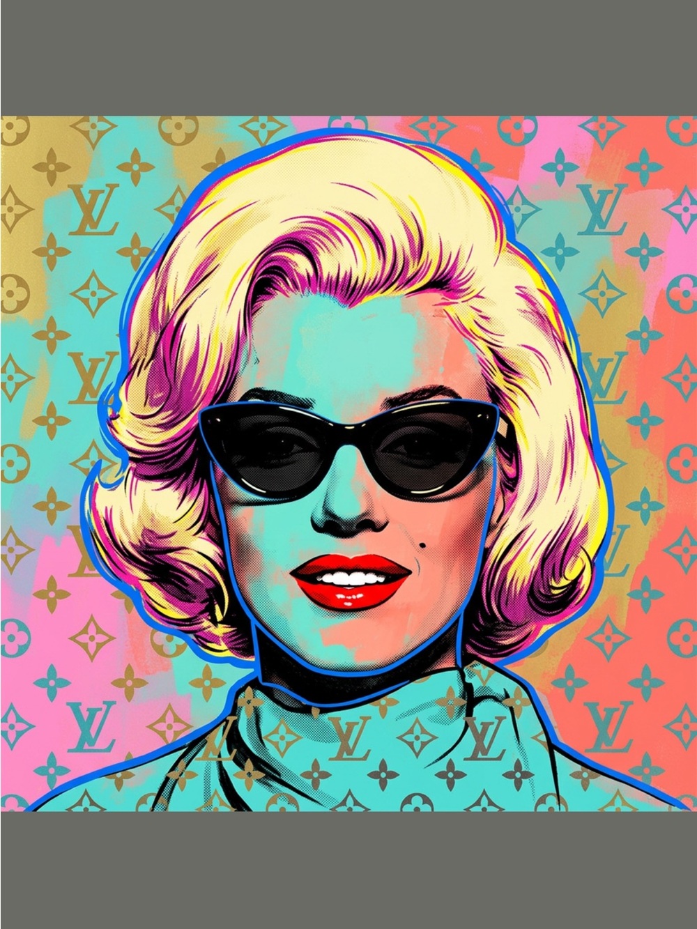 Some Nobody Artist Release 01 Sticker - LV Marilyn Monroe - NWT